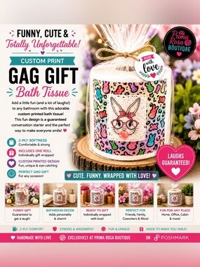 Bunny Print Toilet Paper